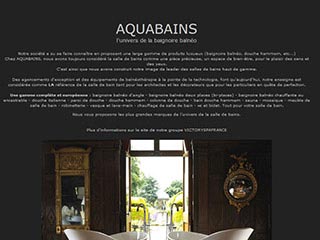 Aquabains, baignoire balneo d'angle sur Paris
