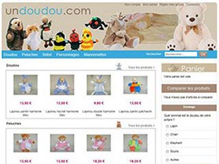 Un doudou, boutique en ligne de peluches et doudous