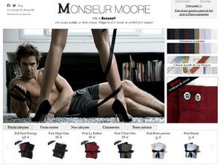 Monsieur Moore, vente de sous-vêtement pour homme