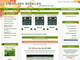 Jardin des Gazelles, votre jardinerie en ligne