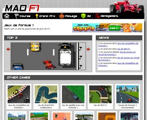 Jeux de circuit de Formule 1 et de pilotage sur le net