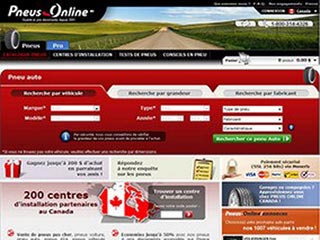 Pneus Online Canada, vente de pneus neufs