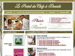 Le portail des Chefs à domicile