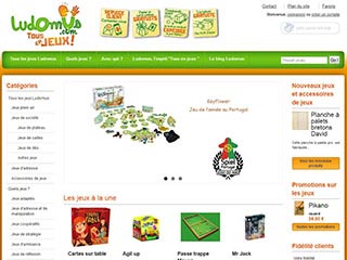 Ludomus, vente en ligne de jeux de société et d'exterieur