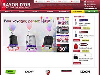 Rayon d'Or, bagages de marques les moins chers