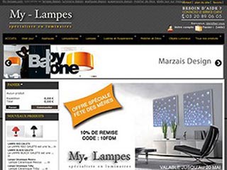 My-lampes, le site spécialisé dans les luminaires