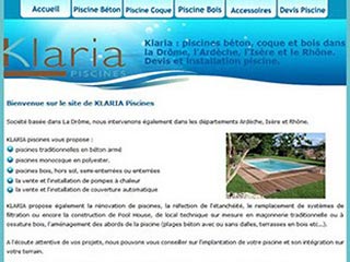 Klaria : piscine bois, béton ou coque