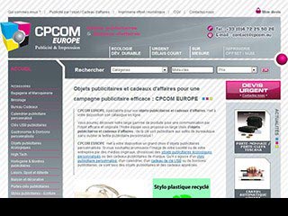 CPCOM Europe, objets publicitaires et cadeaux