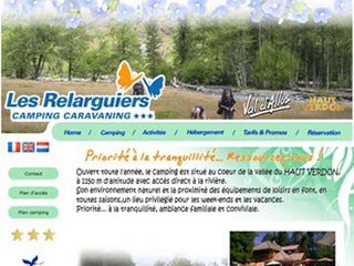 Les Relarguiers, camping dans la vallée du Haut Verdon