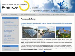 Panneaux solaires France