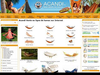 Acandi, vente de hamac sur Internet