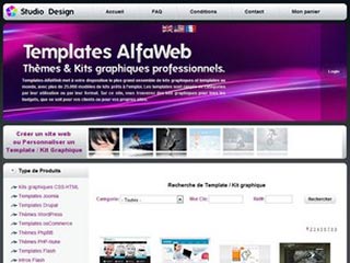 Templates AlfaWeb : Kits graphiques professionnels