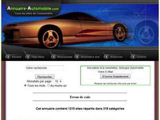 Annuaire site automobile, tous les sites autos