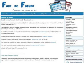 Fous de forums, annuaire de forums de discussions du net