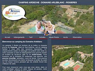 Camping Arleblanc, camping convivial en Ardèche