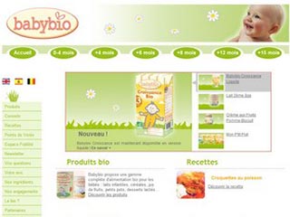 Babybio, gamme complète d'alimentation bébé