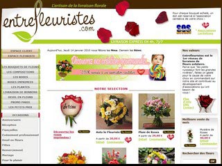 Entrefleuristes, spécialiste de la livraison de fleurs