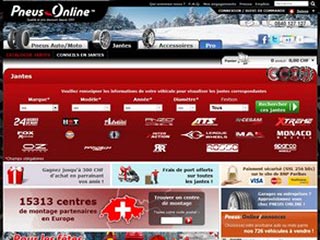 Pneus-Online, vente en ligne de jantes alliage et pneus