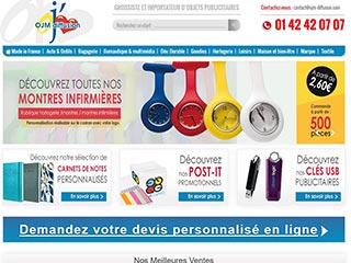 OJM Diffusion, objets publicitaires et textile promotionnel