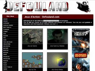 Defouland, jeux d'action et d'arcade