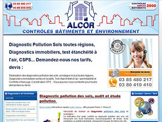 Alcor contrôles, étude pollution des sols