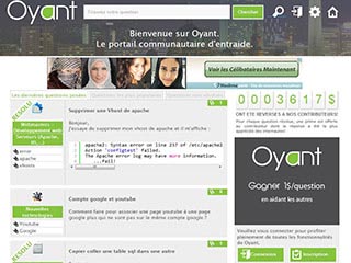 Oyant - portail communautaire d’entraide (question, réponse)