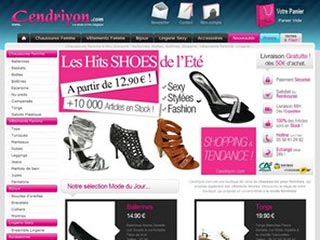 Cendriyon, chaussures et vêtements femme