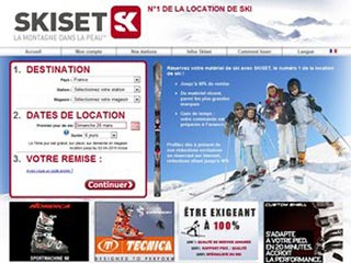 Skiset, louez vos skis en ligne !