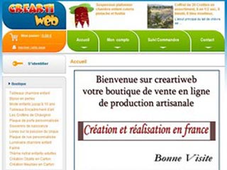 Creartiweb, boutique de produit artisanal