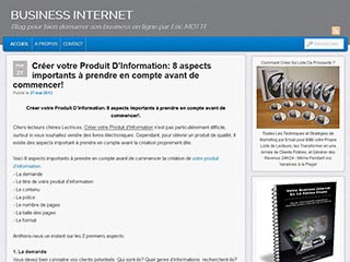 Le Blog pour bien démarrer son business en ligne