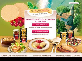 Foie gras Decayzac, produits du sud ouest