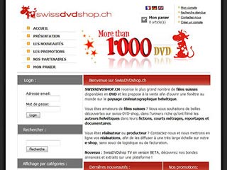 Vente de DVD suisses: nouveautés et bandes annonces