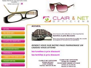 Clair & Net Opticiens : Lunettes de types différents