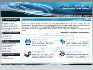 Eclyptis, création de sites Internet