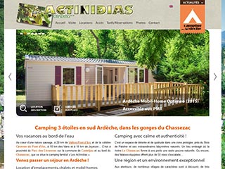 Bienvenue sur www.actinidias.com, pour un séjour en camping, en Ardèche sud