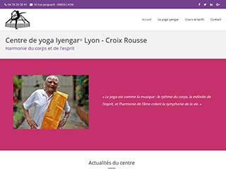 Site dédié aux cours de yoga iyengar à lyon