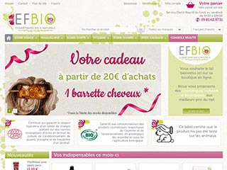 EFBIO : Cosmétiques bio et naturels à petits prix