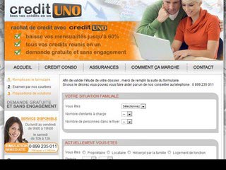 CreditUNO, comparateur de rachat credits gratuit