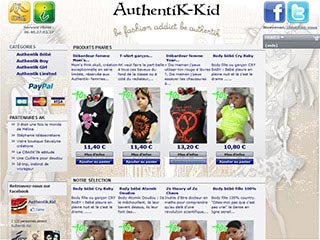 Authentik-kid : Top pour enfant et body pour bébé