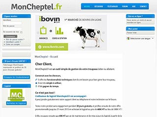 MonCheptel, logiciel de gestion de troupeau de bovin