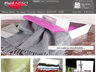 Plaid Addict, la boutique en ligne du plaid