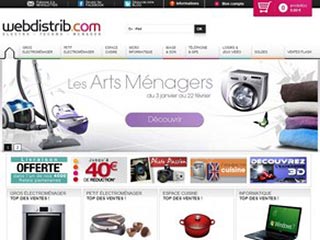 Webdistrib : Electroménager, informatique, télévision, hifi 