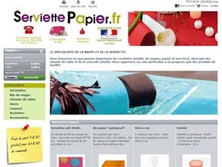 Serviette Papier, assiette plastique et vaisselle jetable