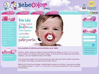 Bebe Color, tétines et sucettes personnalisées en Rhône alpes 