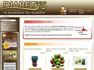 Diabetys, boutique de produits pour diabétiques