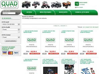 Quad Europe,  accessoires et pièces pour Quad