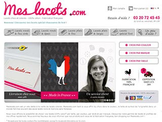 Meslacets, la vente de lacets en ligne