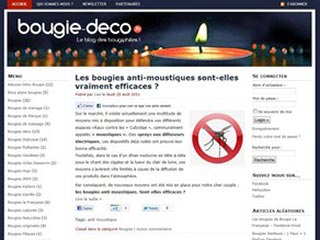 Buzz des bougies décoratives et parfumées