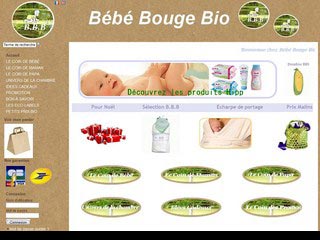 Bébé Bouge Bio, produits bio et naturels pour bébés