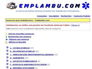 Emplambu, petites annonces pour ambulanciers